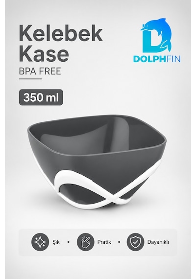Kelebek Kase 350 Ml Bpa Free Dekoratif Sunum Ve Çerez Kasesi çok renkli