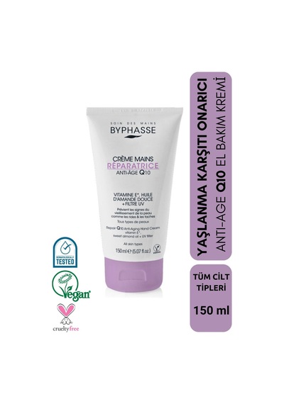 Byphasse Q10 Onarıcı El Kremi 150 ML