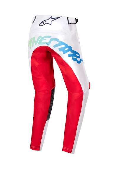 Alpinestars Youth Racer Hana Genç Kros Motosiklet Pantolonu Beyaz Kırmızı
