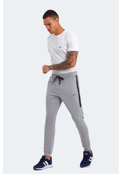 Slazenger Regıon In Erkek Fermuar Cepli Gri Eşofman Altı Gri