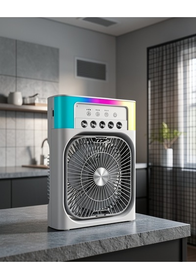 Su Buharlı Mini Klima Fan Rgb Işıklı 5005-3