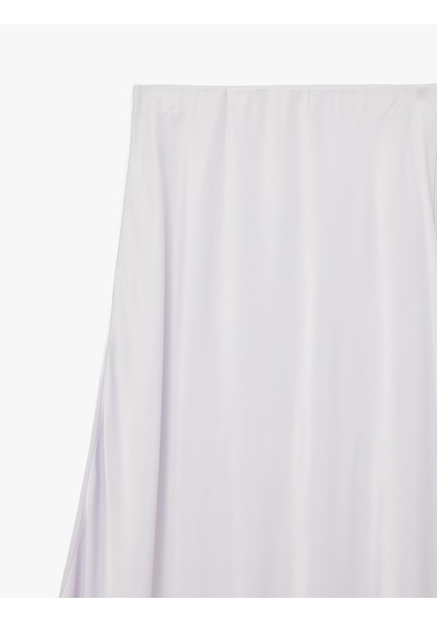 Koton Regular Fit A Kesim Viskon Maxi Etek Lila 6sak70075uw Lila