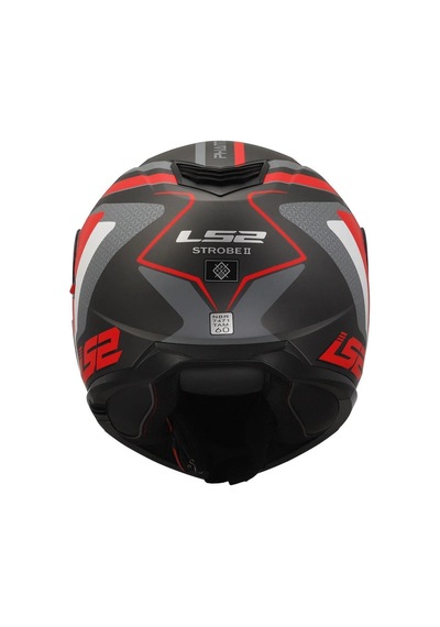 Ls2 Strobe 2 Phantom Mat Tıtanıum Gri Kırmızı Kask Renkli