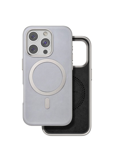 Venco Apple iPhone Uyumlu 16 Pro Puskas Magsafe - Kapak - Titan Gri