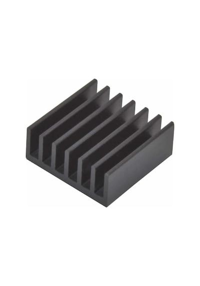 14x14x6mm Aluminyum Soğutucu Siyah M3 Yapıştırma Etiketli Raspberry Xbox Chipset Ekran Kartı Ram