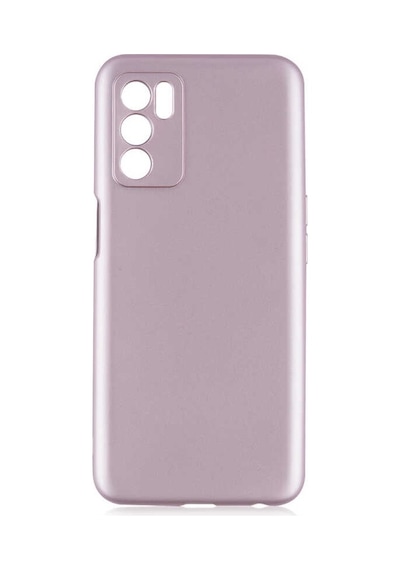 Noktaks - Oppo Uyumlu Oppo A16 - Kılıf Mat Renkli Esnek Premier Silikon Kapak - Rose Gold