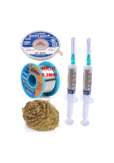 Mechanic /lehim Teli 40gr 0,3mm Lehim Toplama Cp-3015 Emme Teli 3,0mm Havya Ucu Temizleme Teli Set St06 Mechanic /lehim Teli 40gr 0,3mm Lehim Toplama Cp-3015 Emme Teli 3,0mm Havya Ucu Temizleme Teli Set St06