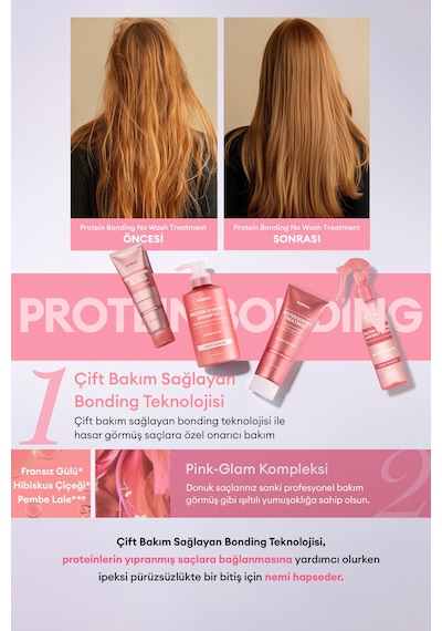 Yoğun Onarıcı Durulanmayan Bakım Kremi Kundal Protein Bonding No Wash Treatment 130ml Violet Muguet
