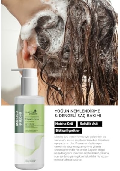 Matcha Therapy Mucize Moisture Shampoo Nemlendirici Yapılandırıcı Onarıcı Şampuan 250 Ml