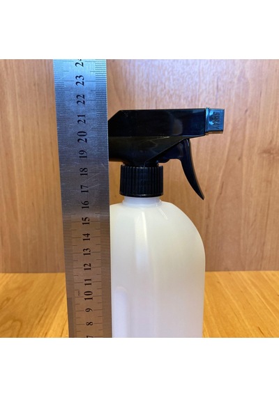 500 Cc Dezenfektan Şişesi - Siyah Tetik Spreyli- 500ml Beyaz Boş