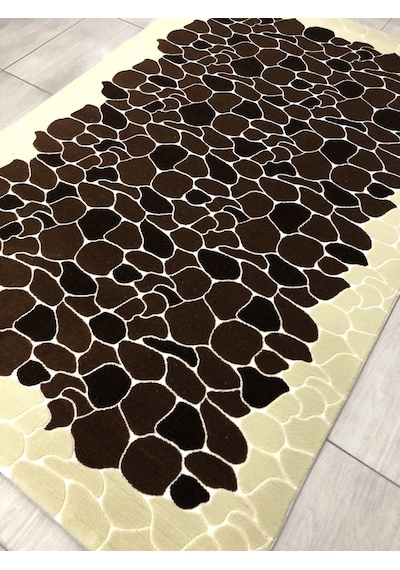 Saray Halı Klasik 10698 V 150X230 Kahve Krem 4 M2 Halı !