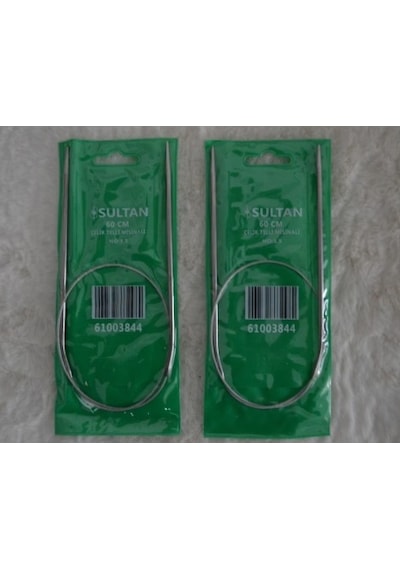 Çelik Telli Misinalı Şiş 60 Cm 3,5 No 2 Adet
