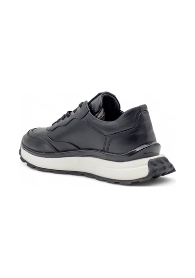 Voyager 1001 Erkek Hakiki Deri Sneaker Siyah