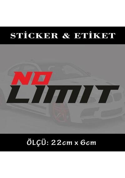 no lımıt oto sticker ön arka cam yazısı - tuning modifiye
