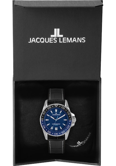 Jacques Lemans 1-2205b Lıverpool Dıver Erkek Kol Saati Gümüş - Mavi