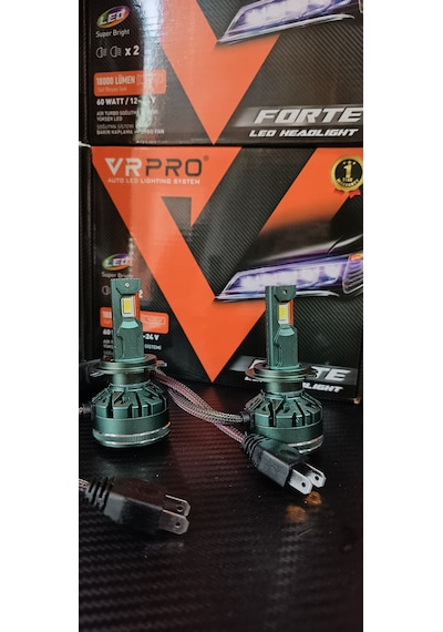 H7 Vrpro Forte Xenon 6000k-6500k Saf Beyaz Işık Led Zenon 18000lü
