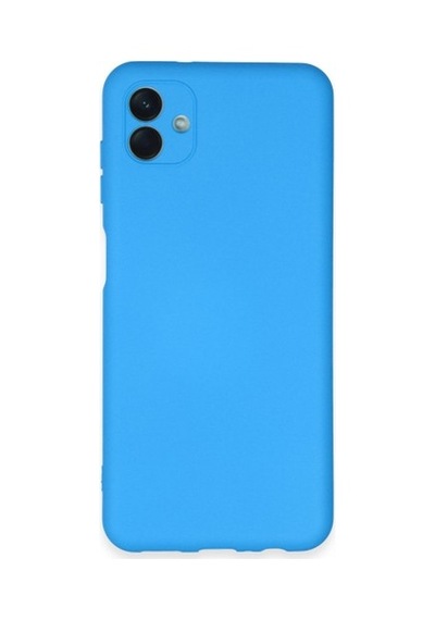 Galaxy A04e Kılıf Nano İçi Kadife Silikon - Mavi Çok Renkli