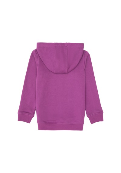 U.S. Polo Assn. Kız Çocuk Menekşe Payet İşlemeli Kapüşonlu Basic Sweatshirt 50314312-VR037