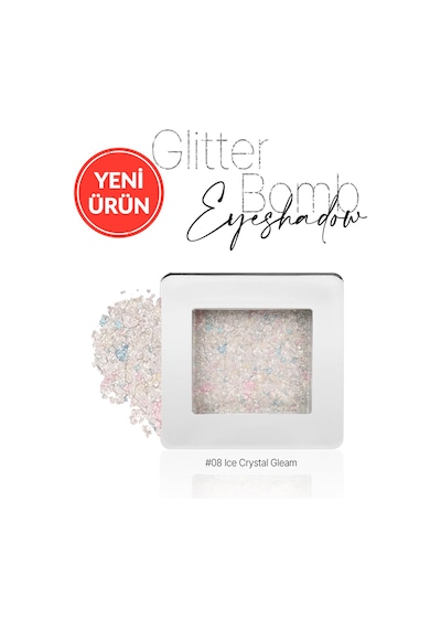 Mücevher Parlaklığında Yoğun Pigmentli Tekli Far Cre'ars Glitter Bomb Eyeshadow 08 Ice Crystal Gleam 71317240