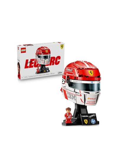 LEGO® Editions Scuderia Ferrari HP Charles Leclerc Kaskı 43014 - 14 Yaş ve Üzeri için F1® Sergileme Modeli Yapım Seti (886 Parça)
