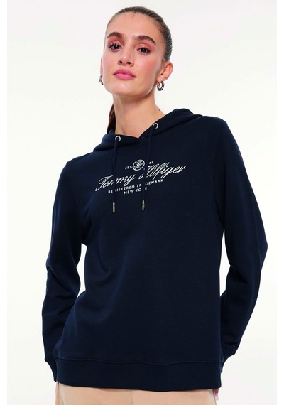Tommy Hilfiger Kapüşonlu Sweat Lacivert