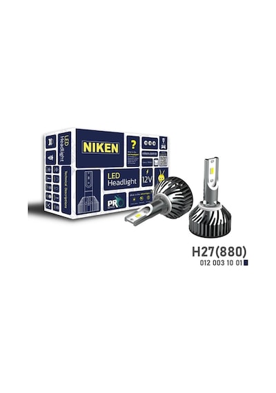 Nıken 12v H27 Pro Csp Led Xenon Far Ampul Seti 6500k 8000 Lümen