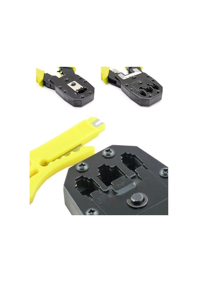 3 Lü Pense + Tester + 100 Adet Rj45 Network Seti