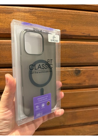 İphone 16 Pro Max Siyah Magsafe Uyumlu Silikon Kılıf