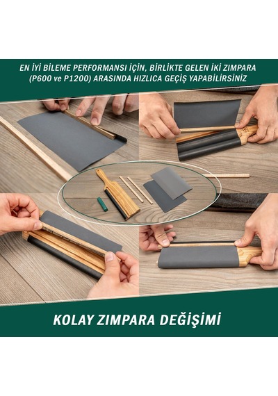 Beavercraft Ls5p1 Kanca Bıçaklar Ve Bükülmüş Iskarpelalar İçin Bileme Ve Kılağı Alma Kılavuzu Seti, 4 Parça