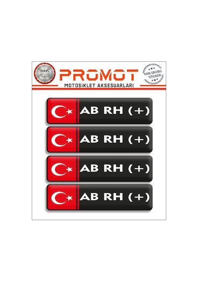 Kan Grubu 3d Sticker 4'lü Set 005 Diğer