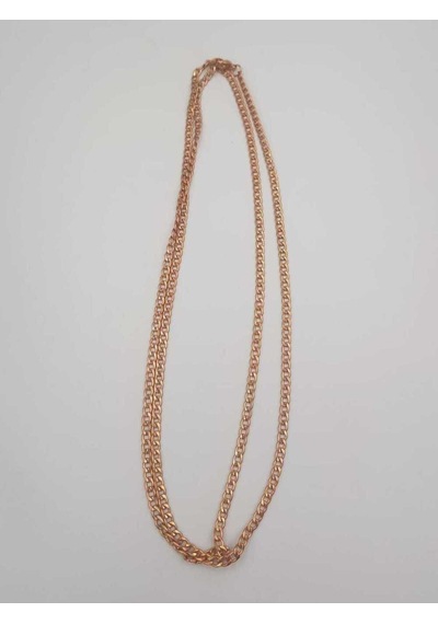 80 Cm Uzunluk Gurmet Model Zincir Rose Renk Çelik Unisex Sevgiliye Eşe Anneye Kolye Zincir Rose Gold