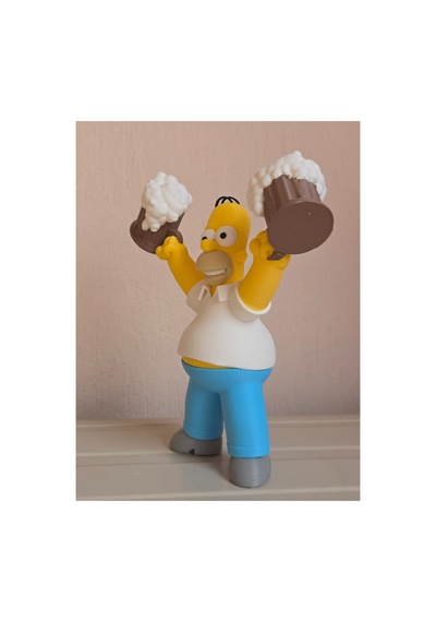 Homer Simpson Figür 20cm-3d Baskı-kolleksiyonluk Biblo