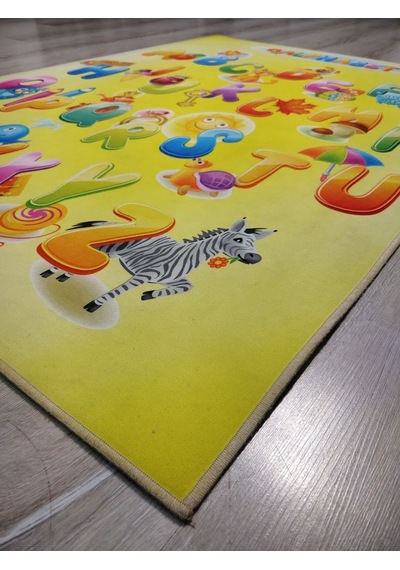 Doğuş 3Boyutlu Halı 3D-916Abc Harfli Alfabe 140X200 Cm Çocuk Halı Çok Renkli
