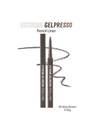 Clio Extreme Gelpresso Pencil Liner 04 Gray Brown
