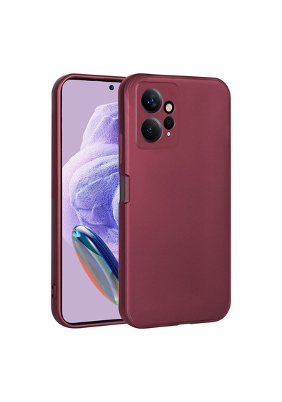 Zore Redmi Note 12 4g Kılıf Nvth Premier Silikon Kapak - Mürdüm