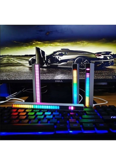 Rgb Çubuk Sese Duyarlı Ekolayzer Taşınabilir Sese Duyarlı Ekolayzer Ev Araba Için