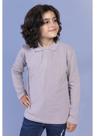 Toontoy Kids Toontoy Unisex Çocuk Polo Yaka Tişört Kahverengi