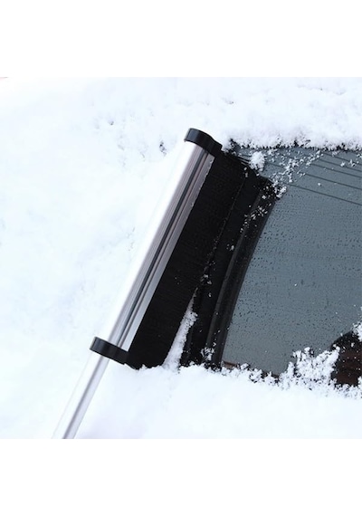 65cm Oto Araç Buz Kazıyıcı Fırça Kar Temizleme Fırçası, Sıyah Genel