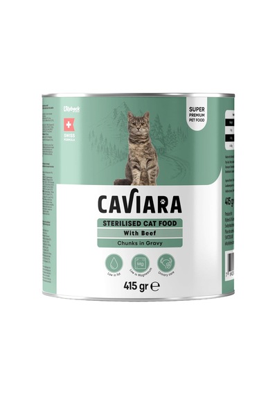 Sos İçinde Et Parçacıklı Dana Etli Kısır Kedi Maması Konservesi 415 Gr Kl-107