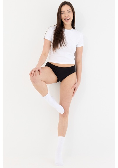 Air Siyah Yüksek Bel Slip Külot Siyah