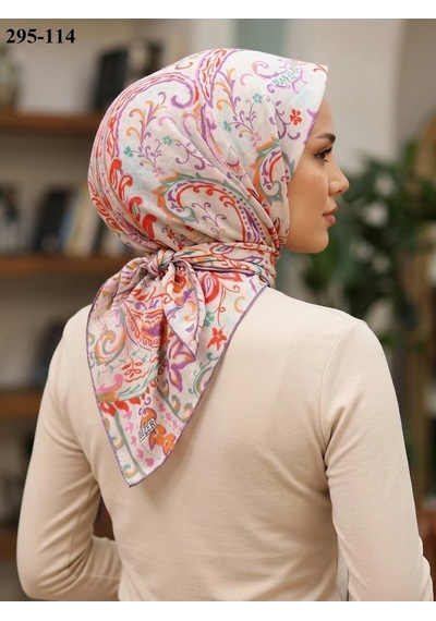 Zer Scarf Zer Scarfs Dijital Soft Pamuk Eşarp 295-114 Çok Renkli