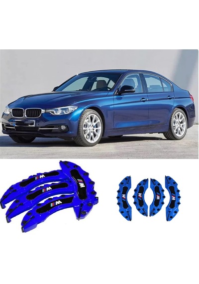 Bmw F30 ///m Mavi 17-18-19-20 Janta Uyumlu 4.lü Kaliper Kapagı