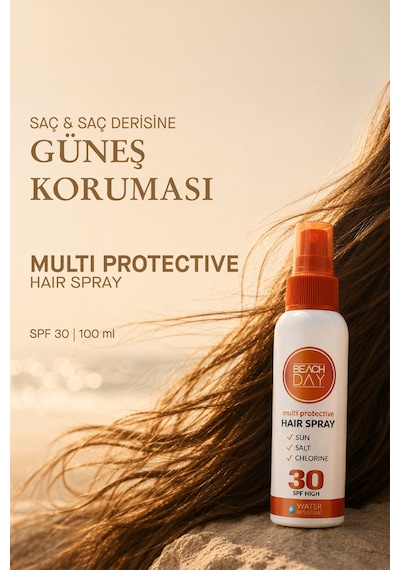 Beach Day Saç İçin Güneş Koruma Spreyi 100 ML