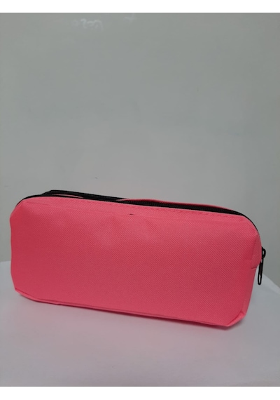 Stilo İki Bölmeli Pembe Kalem Çantası