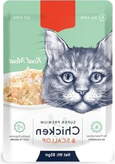 Tavuklu Ve Deniz Yaş Kedi Maması 12x85 G Pouch