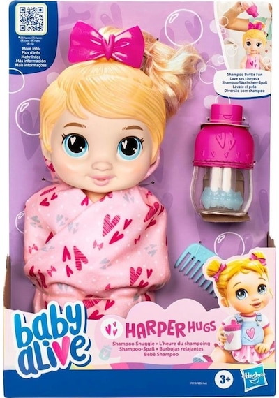 Nessiworld F9119 Baby Alive Şampuan Sevgisi Sarışın Bebek +3 Yaş Diğer