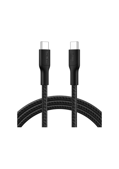 Belkin Cab025hq2mbk Boostcharge Pro 240w Usb-c To Usb-c Örgülü 2m Hızlı Şarj Kablosu- Siyah