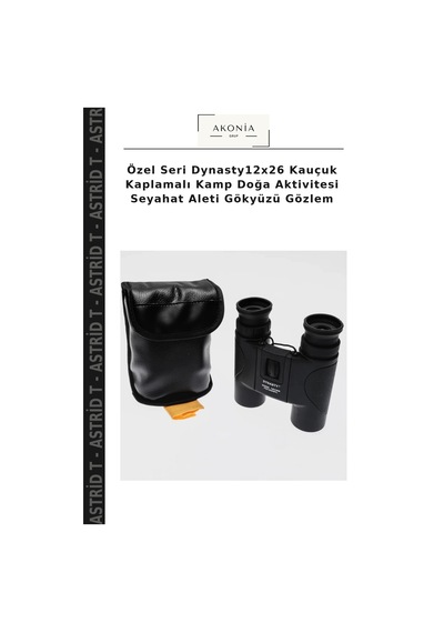 Özel Seri Dynasty12x26 Kauçuk Kaplamalı Kamp Doğa Aktivitesi Seyahat Aleti Gökyüzü Gözlem
