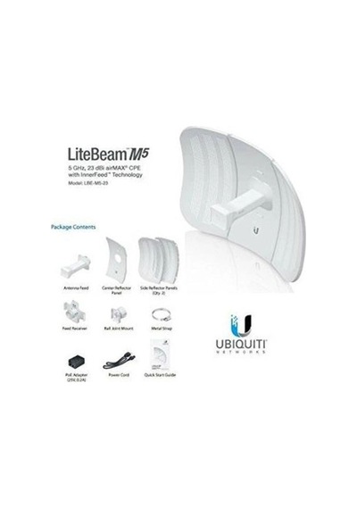 Ubnt Lıtebeam M5 Lbe-m5-23 23dbi 100mbps 5ghz 20km Harici Access Point