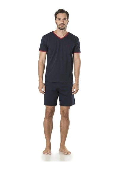 Pierre Cardin 5595 5'li Röpteşambır Pijama Seti Lacivert